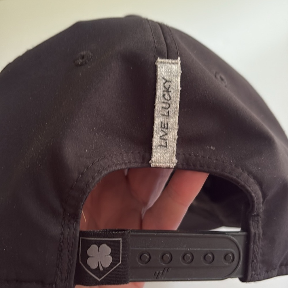 Black Clover Rawlings Black Poly SnapBack Baseball Cap One Size - Picture 3 of 8